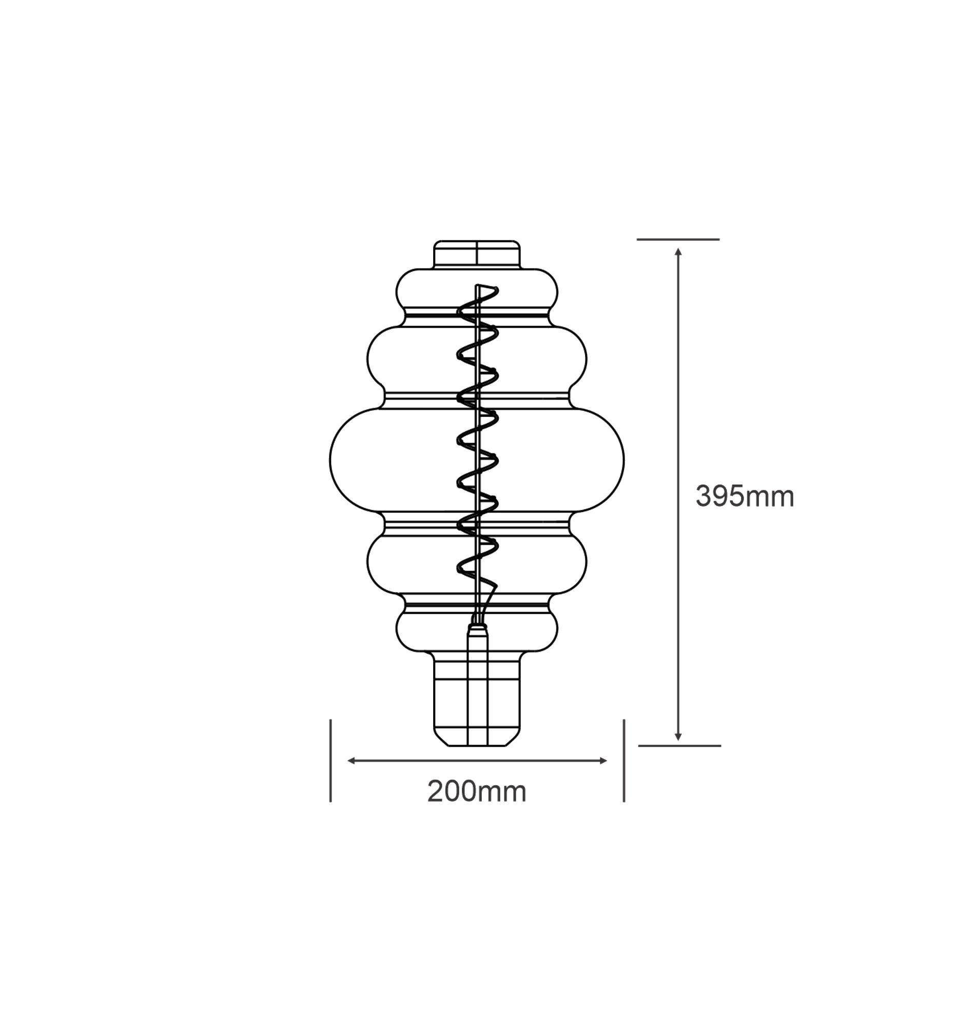 Classic Style LED Type B E27 Dimmable 4W 2100K 200lm 4300062  Luxram Classic Style